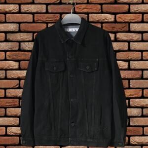off-white Black denim jacket